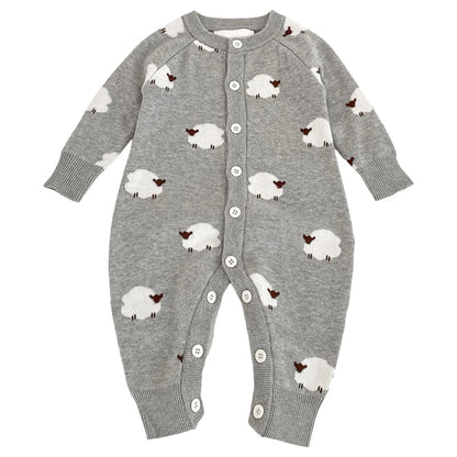 Knitted Sheep Romper
