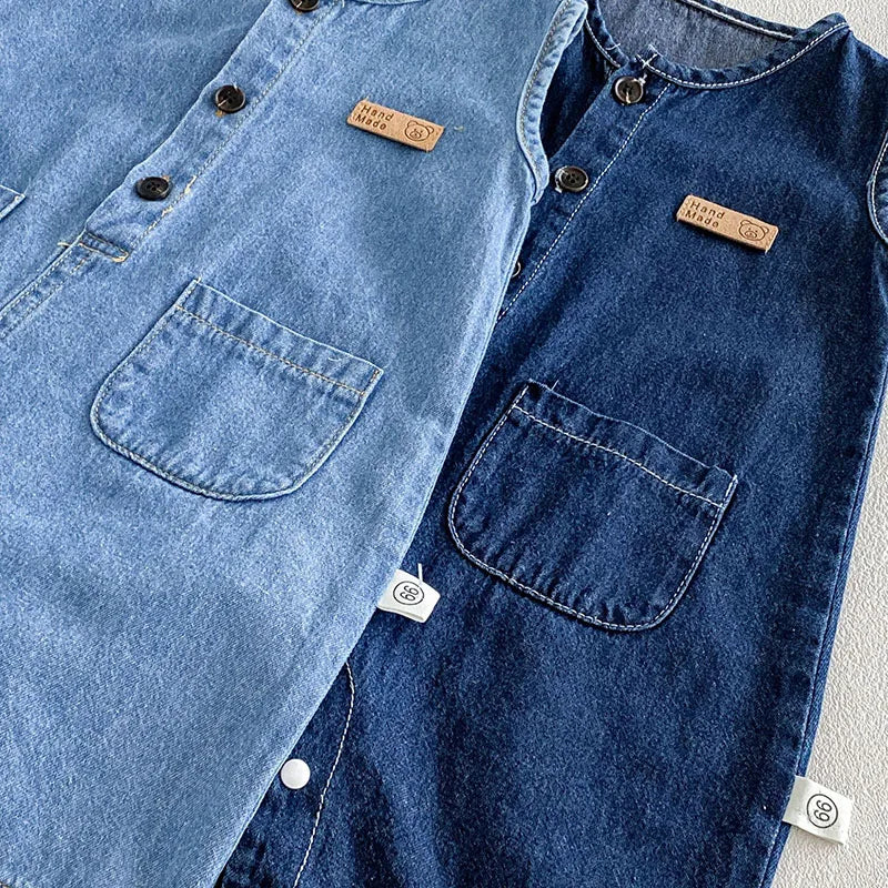 Soft Denim Jumpsuit W Hat