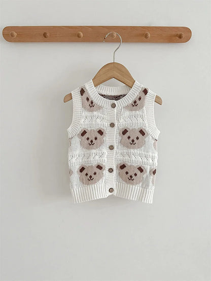 Teddy Bear Knitted Vest