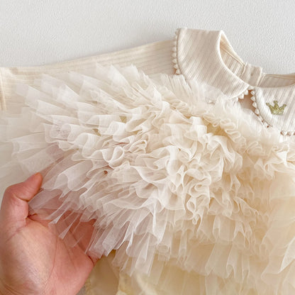 Banquet Ruffle Romper Dress
