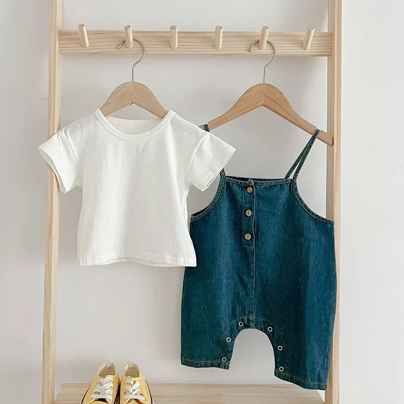 Denim Romper Outfit