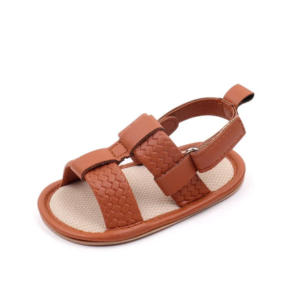 Faux Leather Open Toe Sandals