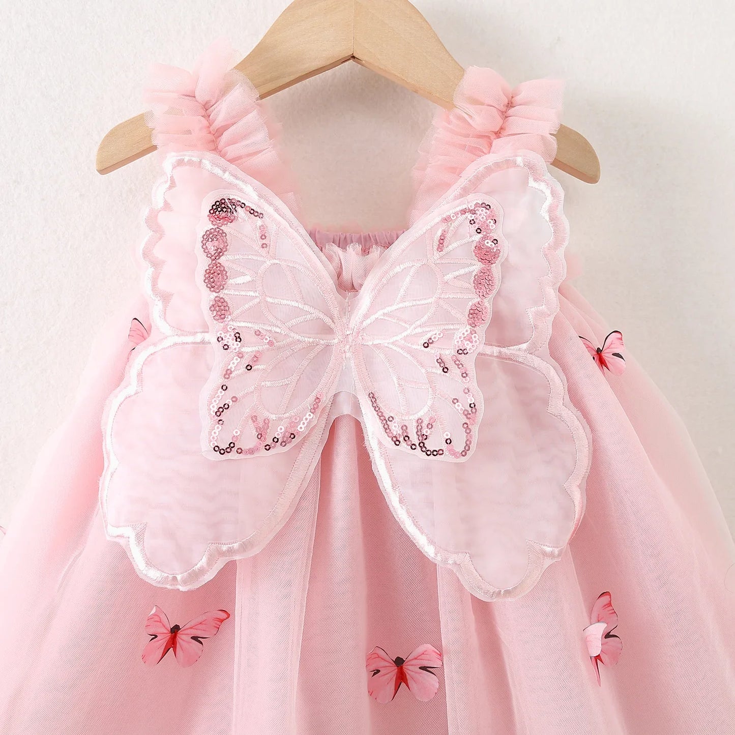 Butterfly Wing Sequin Dress