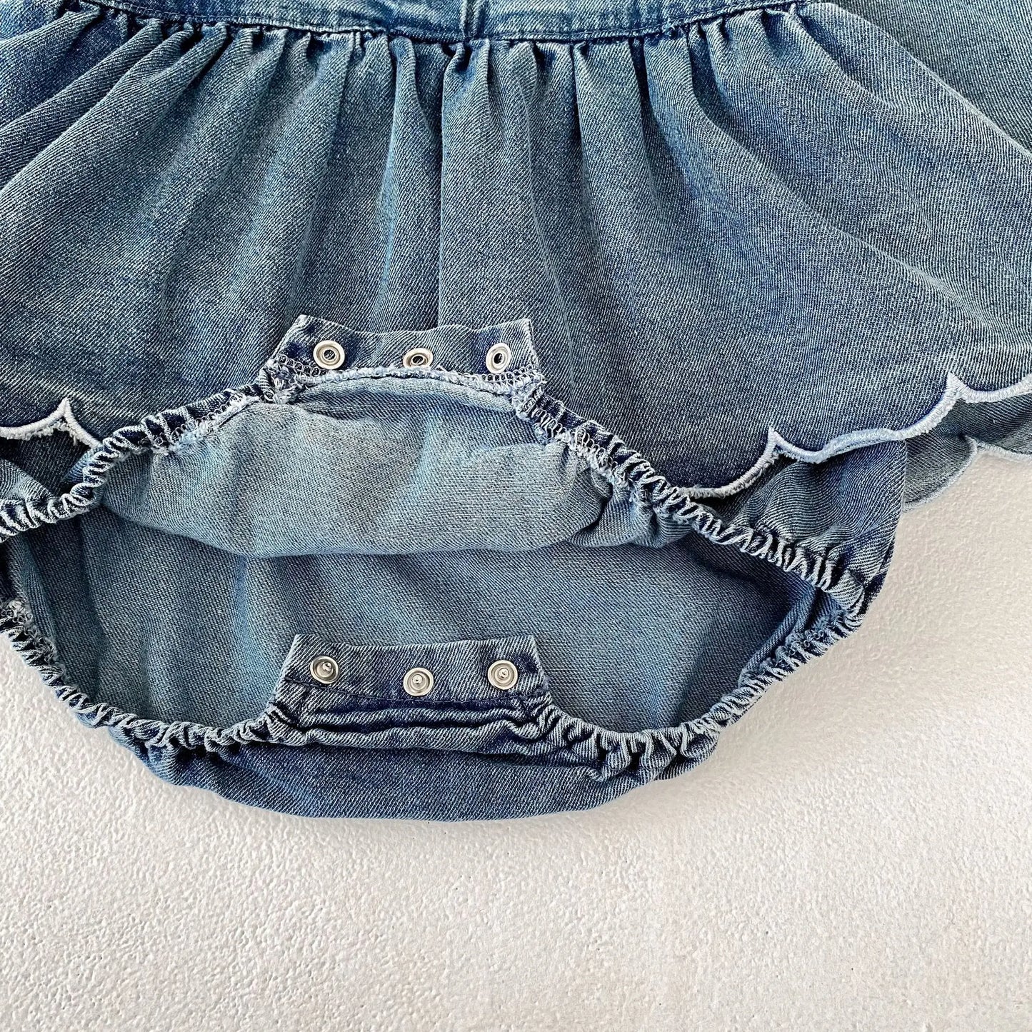 Denim Flare Romper
