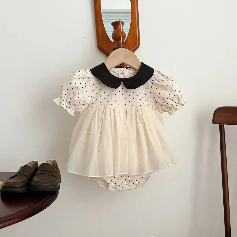 Polka Dot Romper Dress