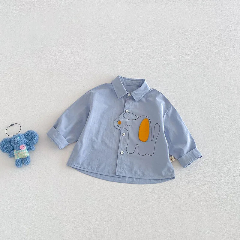 3D Cartoon Button Up Shirt