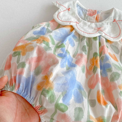 Tulip Petal Neck Romper