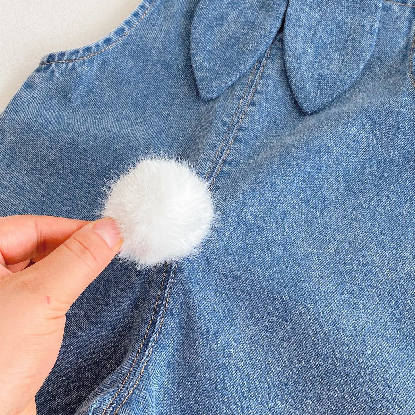 Bunny Rabbit Denim Jumpsuit