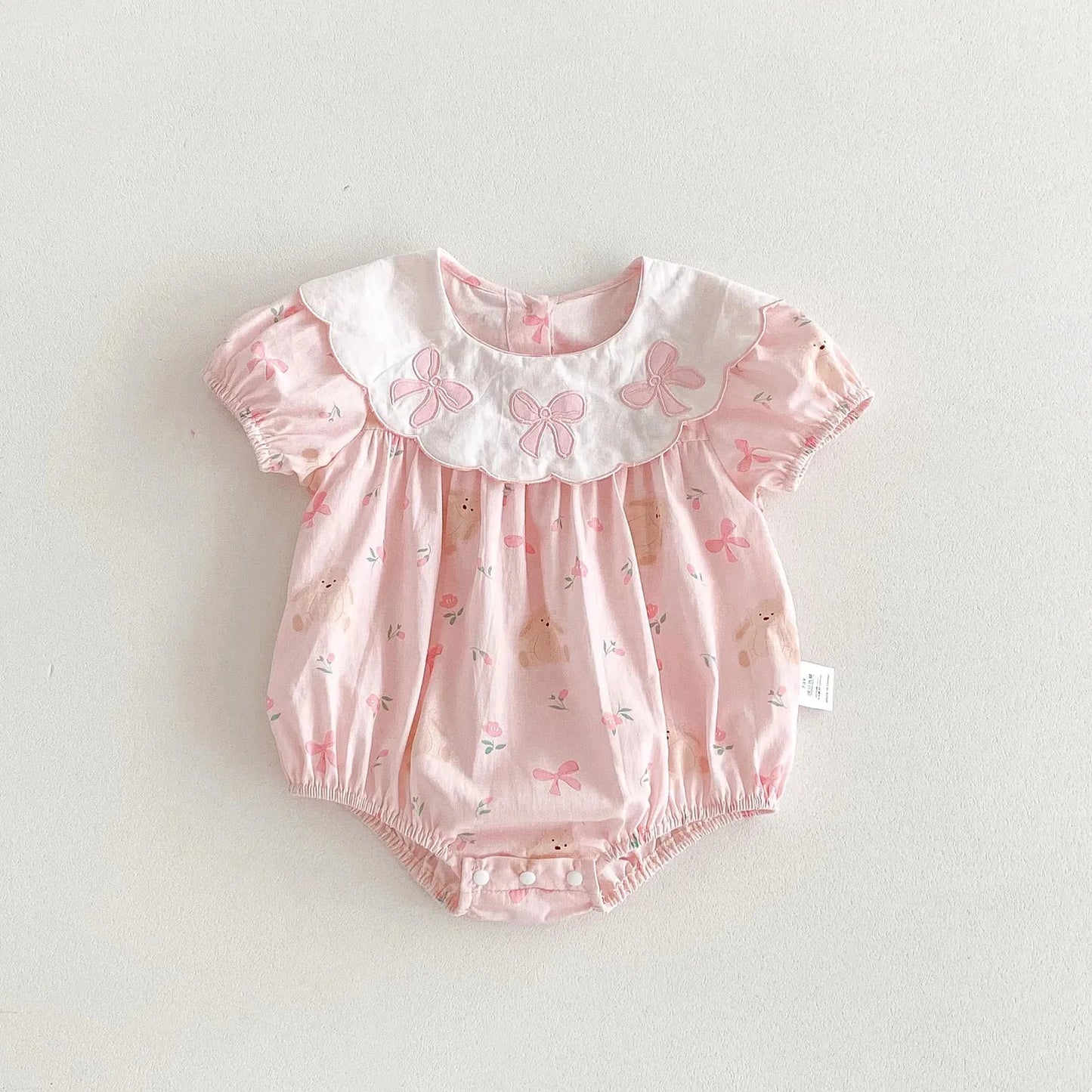 Bunny Rabbit Ribbon Romper