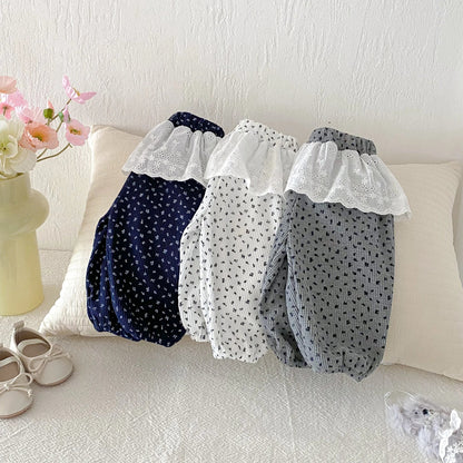 Lace Ruffle Lounge Pants