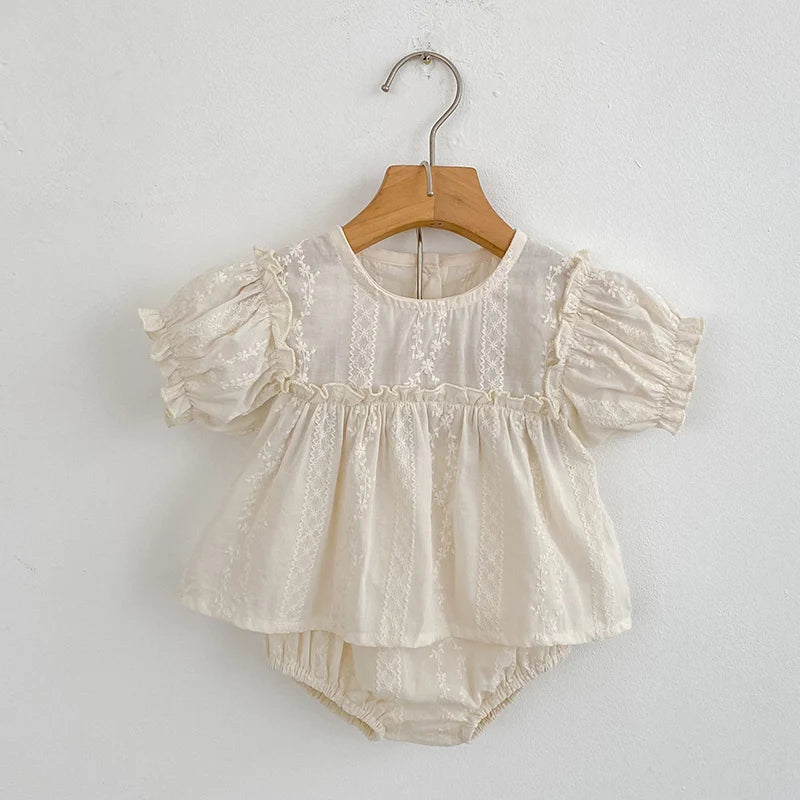 Short Sleeve Balloon Bloomer Set