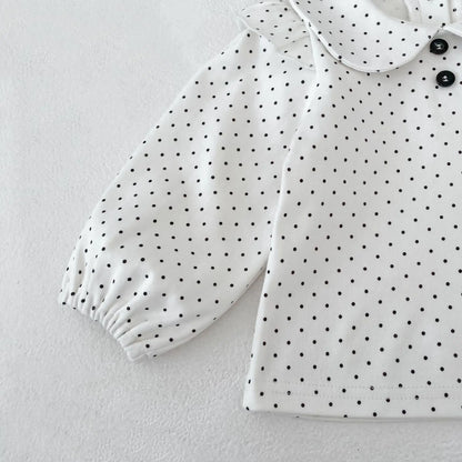 Polka Dot Top and Skirt Set