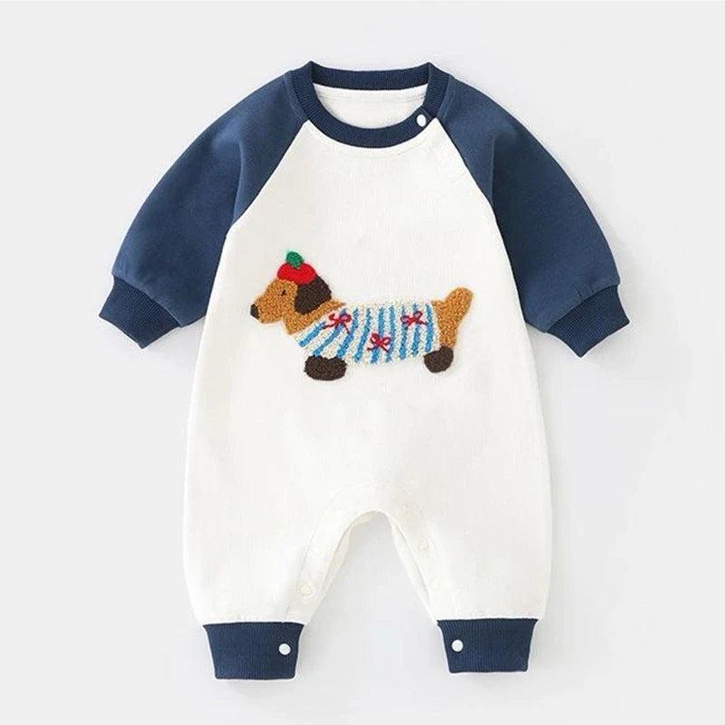 Dog Patch Color Block Jumpsuit