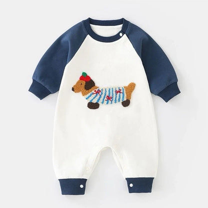 Dog Patch Color Block Jumpsuit