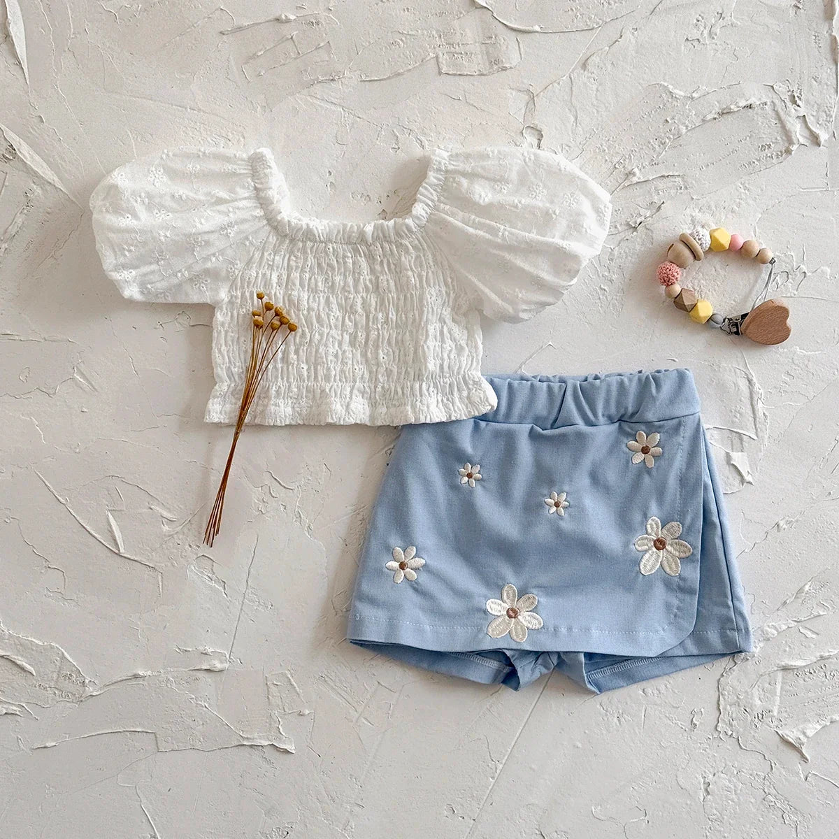 Flower Patchwork Skirt Set