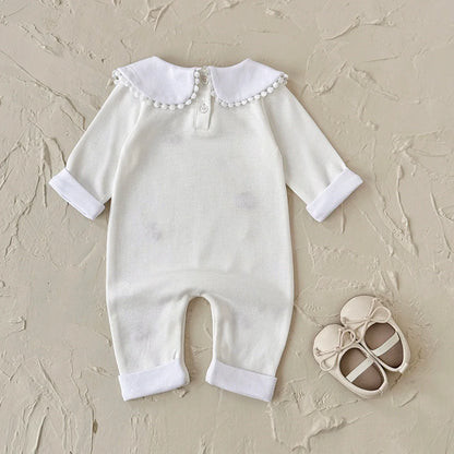 White Cherry Print Jumpsuit