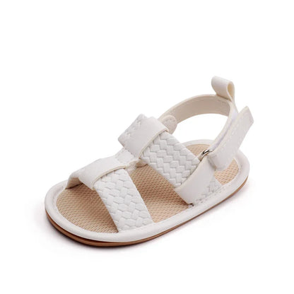 Faux Leather Open Toe Sandals
