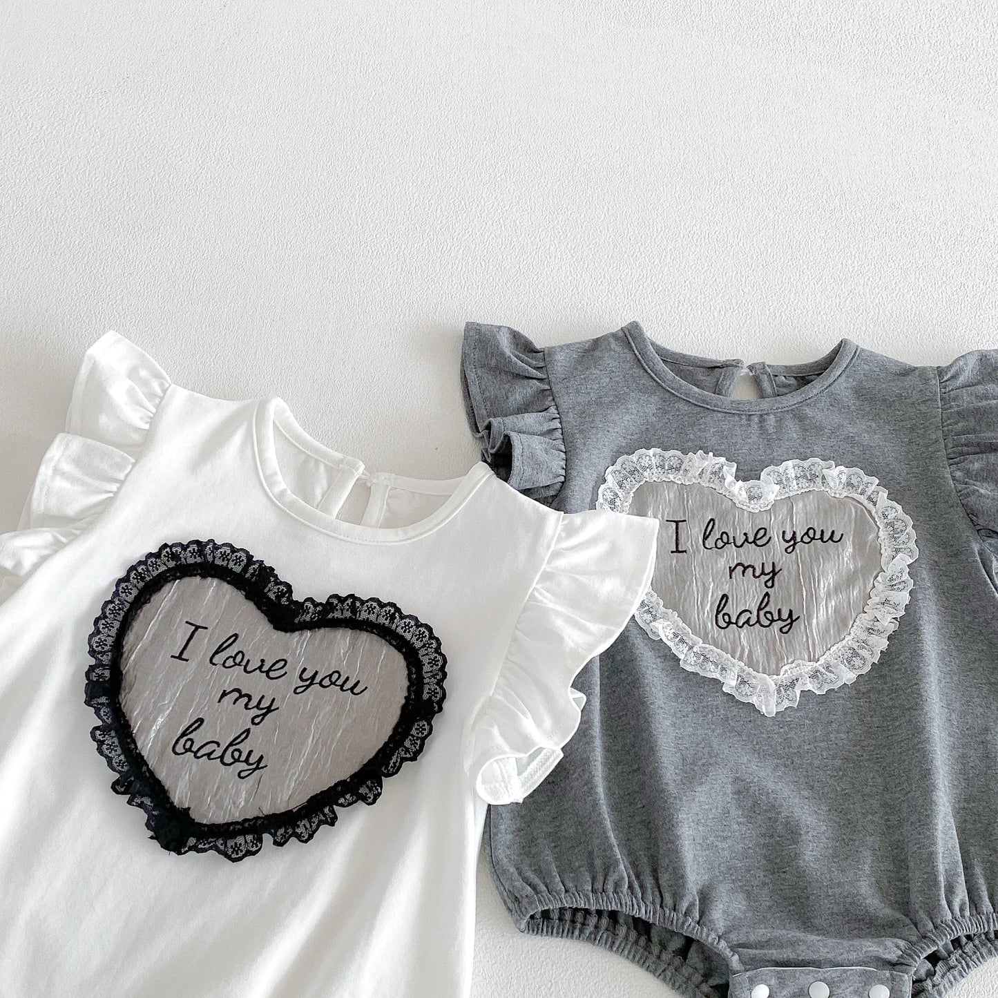 Lace Heart Romper