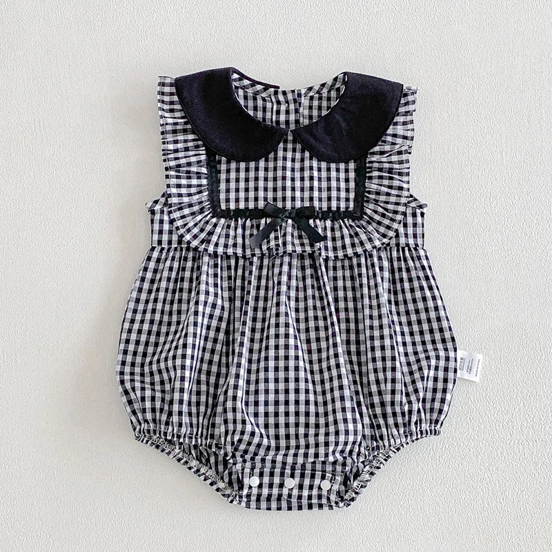 Sleeveless Square Top Romper