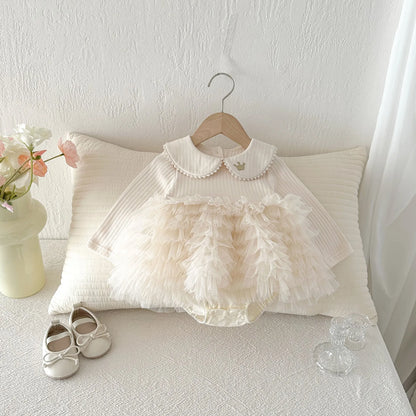 Banquet Ruffle Romper Dress