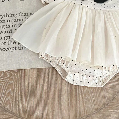 Polka Dot Romper Dress