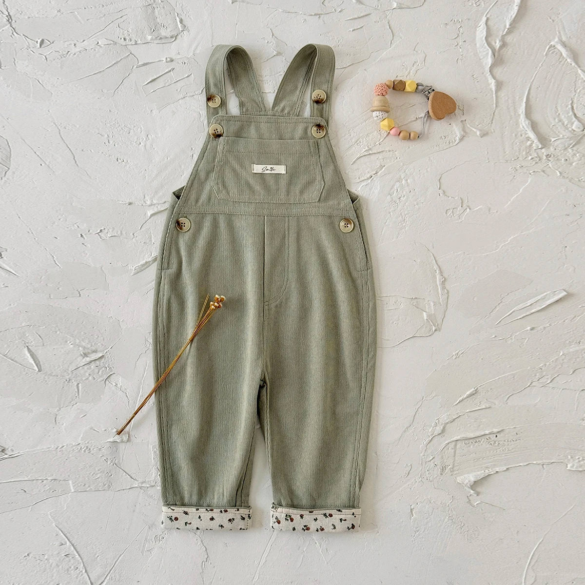 Flower Leg Overalls Jumpsuit