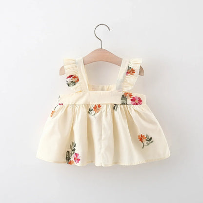 Floral Embroidered Sun Dress