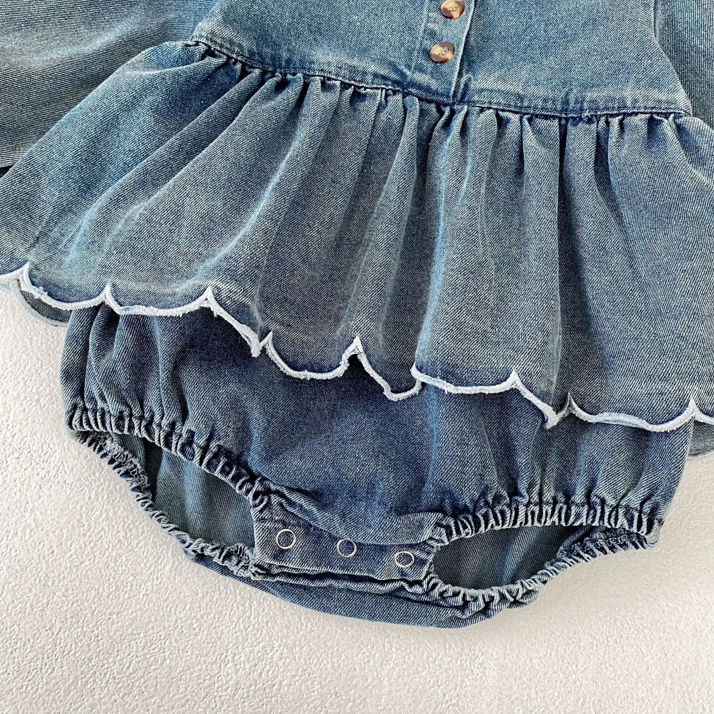 Denim Flare Romper