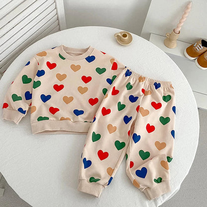Heart Print Love Lounge Set