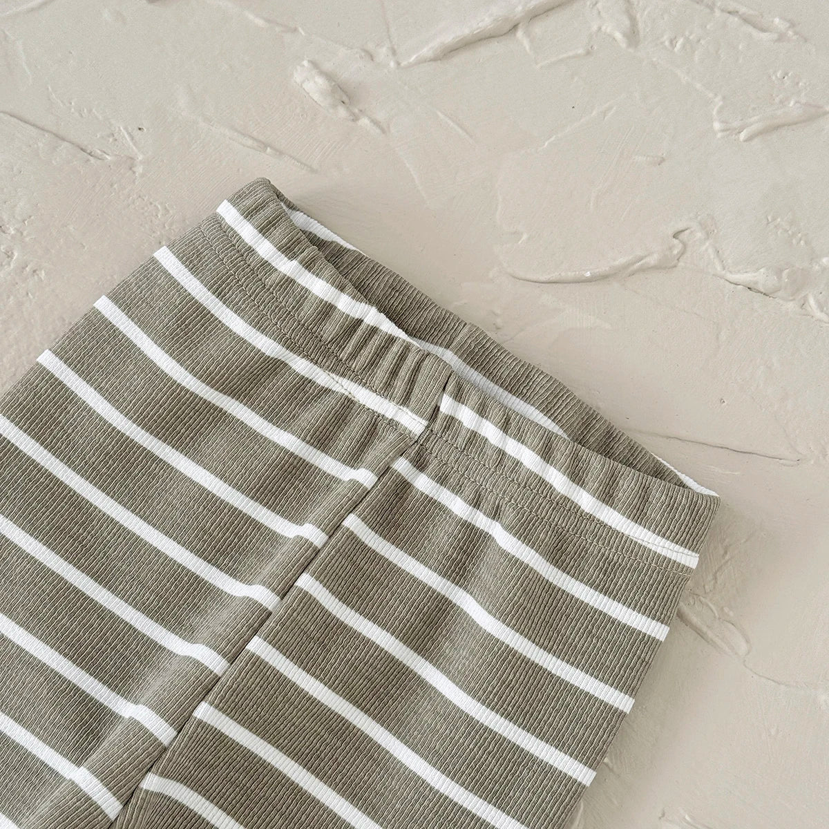 Floral Embroidered Top Striped Pant Set