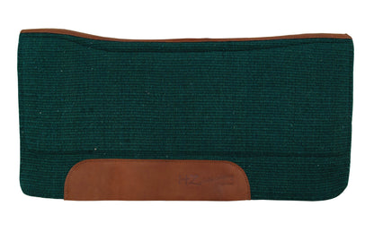 Spine Relief Woven Blanket Saddle Pad with Wool Bottom- ASSORTED COLORS