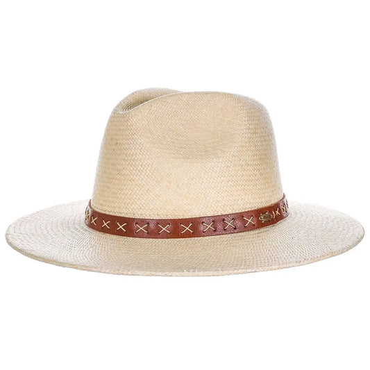 Scala Leon - Panama Straw Fedora Hat