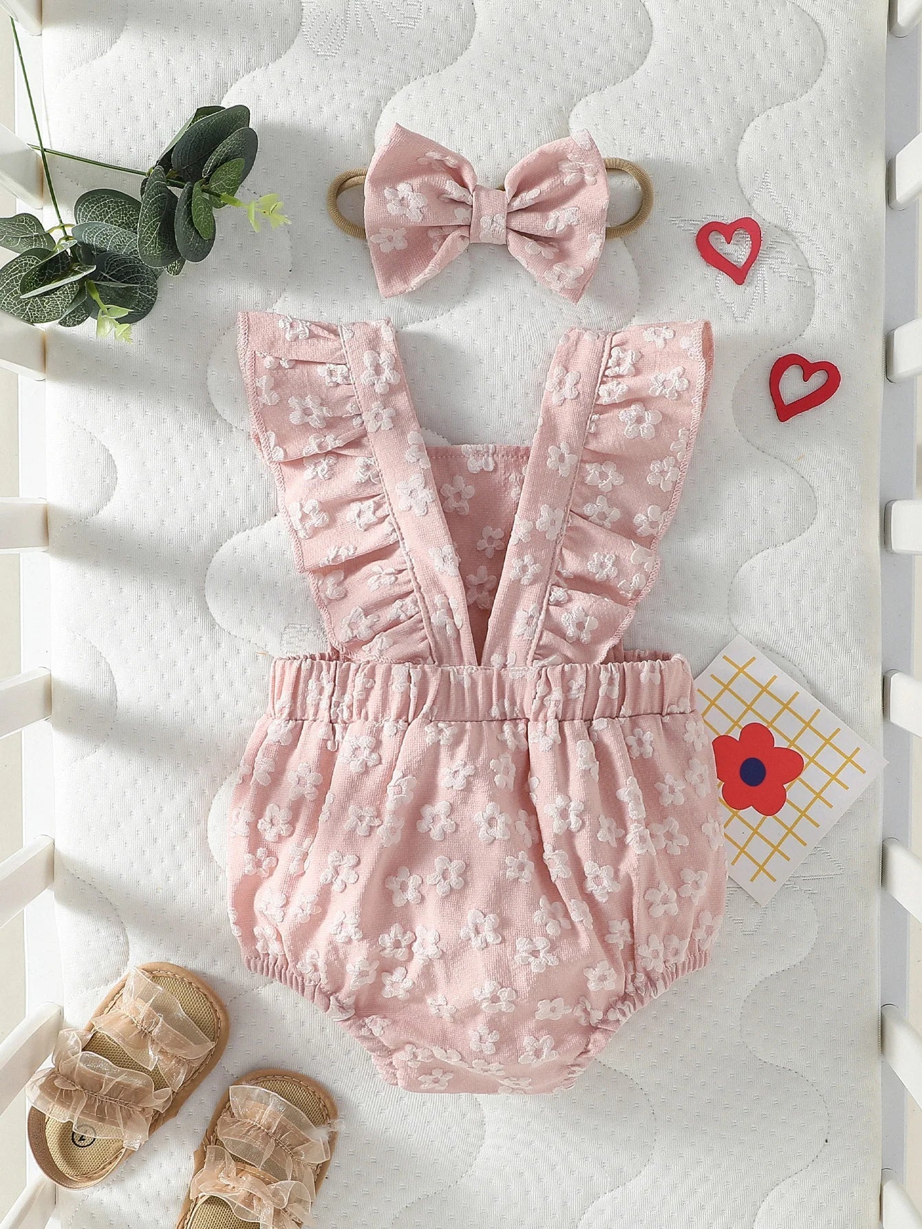 Flower Print Honey Jumpsuit Set