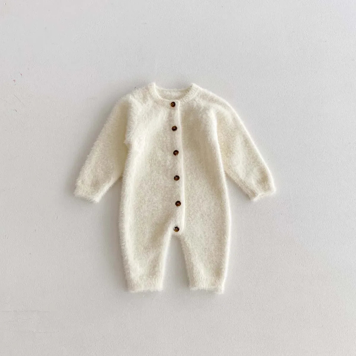 Cozy Plush Button Up Jumpsuit