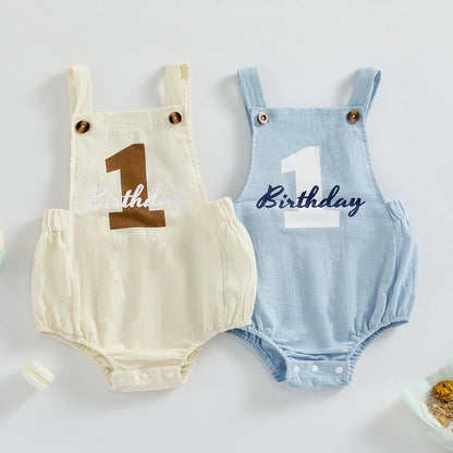 Newborn 1st Birthday Party Romper