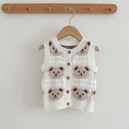 Teddy Bear Knitted Vest