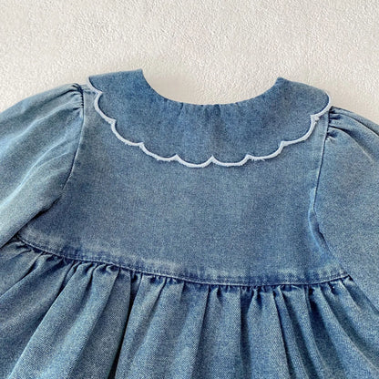 Denim Flare Romper