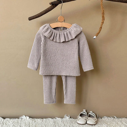 Jester Collar Solid Lounge Set