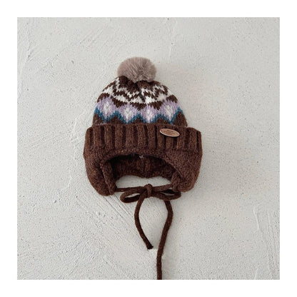 Diamond Grid Fleece Hat