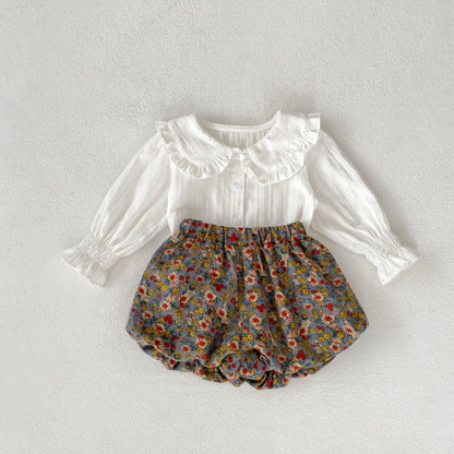 Doll Collar Floral Set