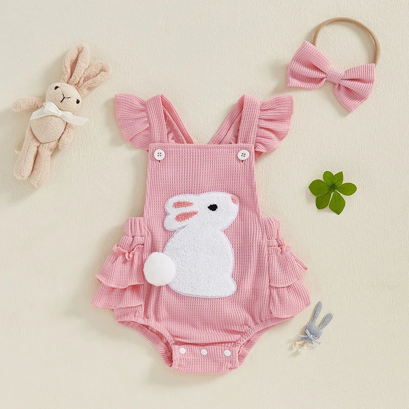 Rabbit Patch  Bodysuit Set