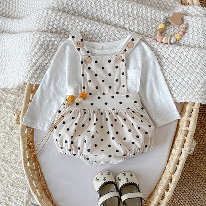 Polka Dot Romper Set