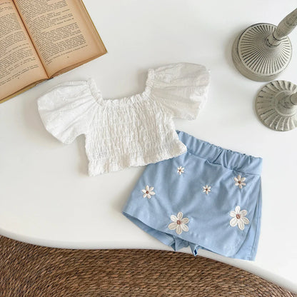 Flower Patchwork Skirt Set