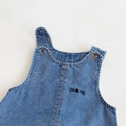 Bunny Rabbit Denim Jumpsuit