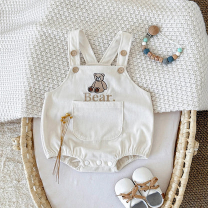 Corduroy Teddy Bear Romper