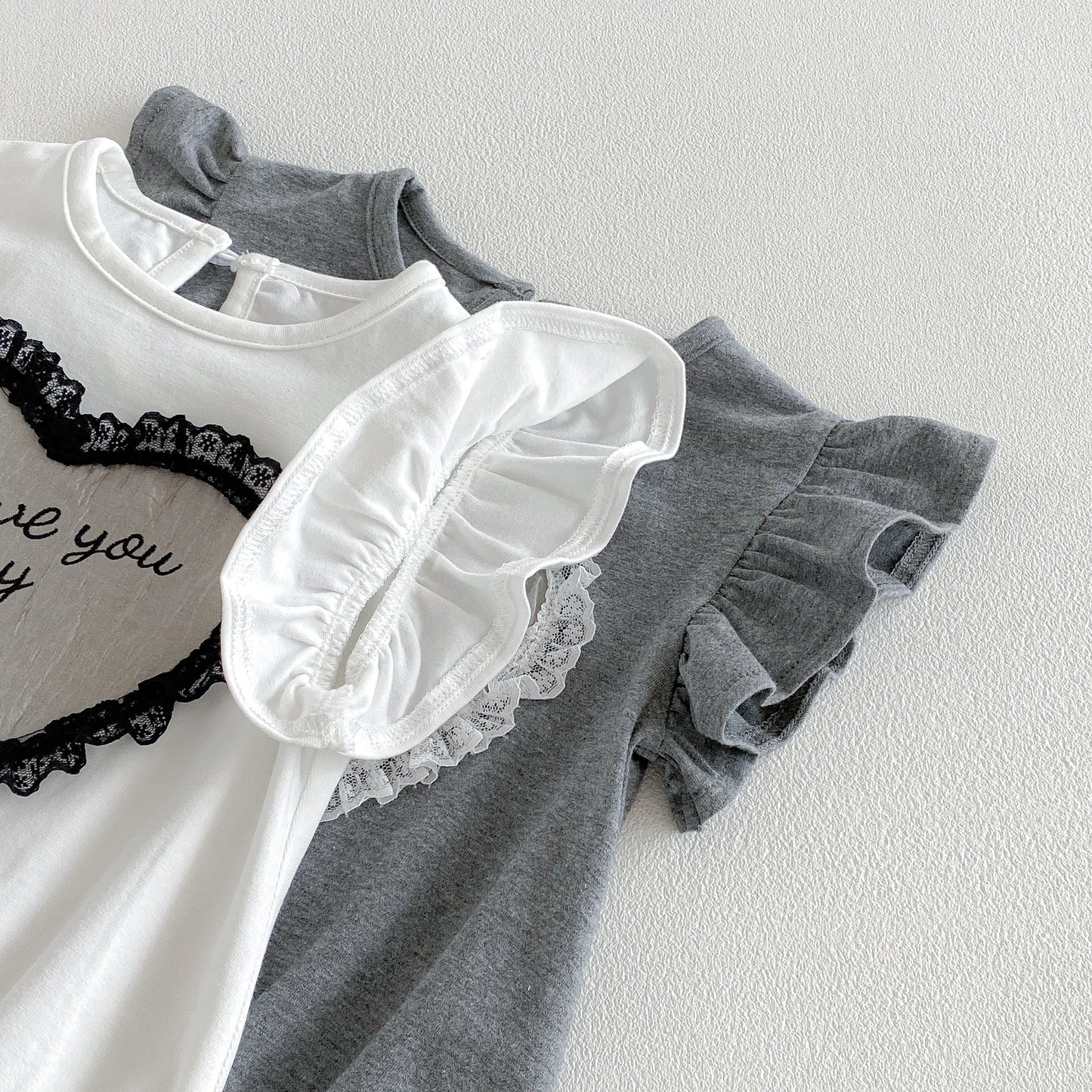 Lace Heart Romper