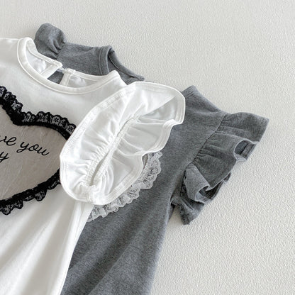 Lace Heart Romper