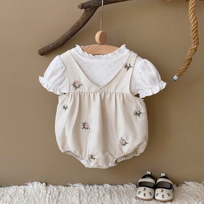 Floral Embroidered Camisole Set