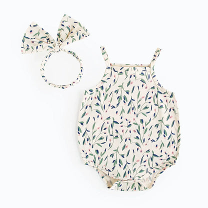 Jasmine Floral Bodysuit with Headband