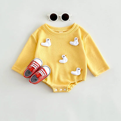 3D Cartoon Mushroom Duck Bodysuit